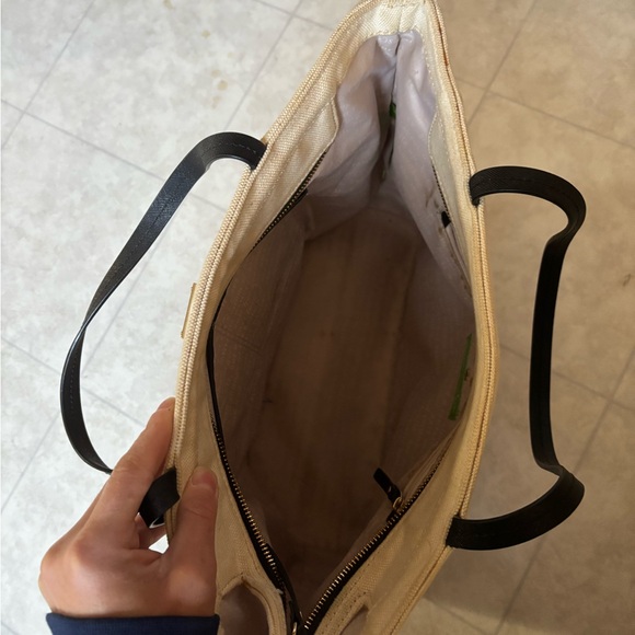 Stylish Tan and Brown Tote Bag - Picture 3 of 3